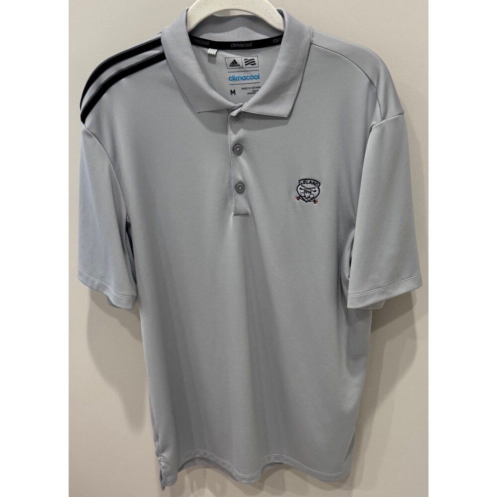 Leland Country Club 1914 - Adidas Golf Shirt - Men's Size Medium - Gray